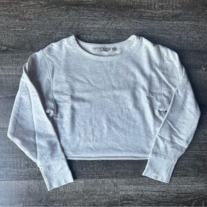 Athleta Women’s Daily Relaxed Crop Crewneck Sweatshirt - Oatmeal Heather - XS